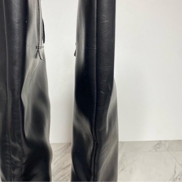 New! Franco Sarto Becks Faux Leather Black Riding Boot 7 1/2 - Picture 7 of 12